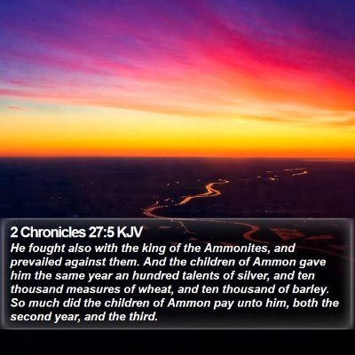 2 Chronicles 27:5 KJV Bible Verse Image