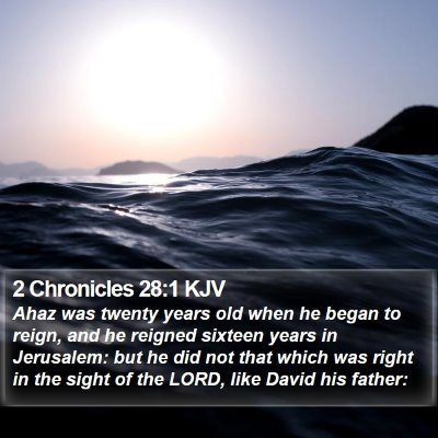 2 Chronicles 28:1 KJV Bible Verse Image