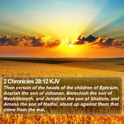 2 Chronicles 28:12 KJV Bible Verse Image