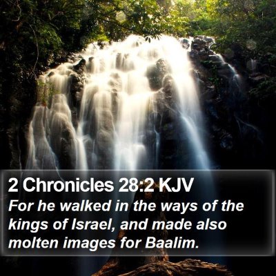 2 Chronicles 28:2 KJV Bible Verse Image