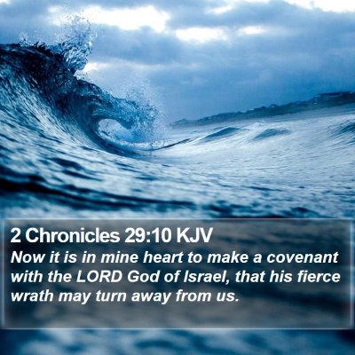 2 Chronicles 29:10 KJV Bible Verse Image