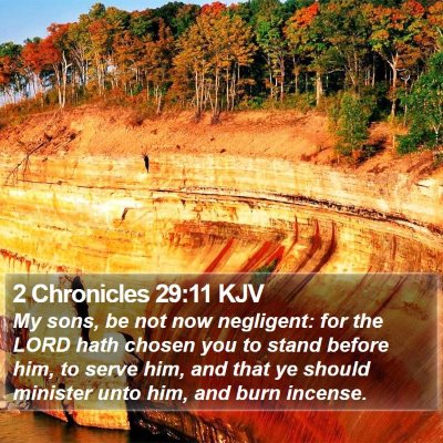 2 Chronicles 29:11 KJV Bible Verse Image
