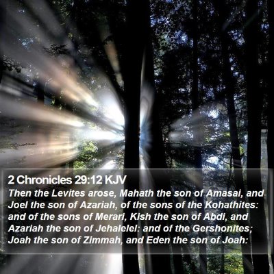 2 Chronicles 29:12 KJV Bible Verse Image