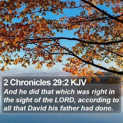 2 Chronicles 29:2 KJV Bible Verse Image