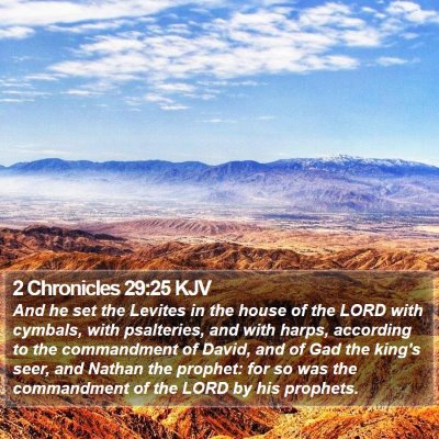 2 Chronicles 29:25 KJV Bible Verse Image
