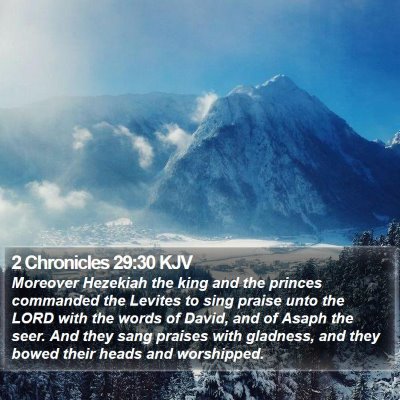 2 Chronicles 29:30 KJV Bible Verse Image