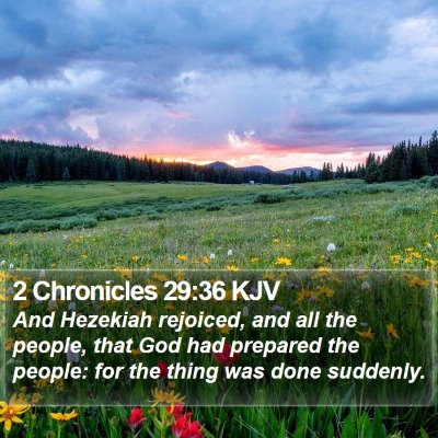 2 Chronicles 29:36 KJV Bible Verse Image