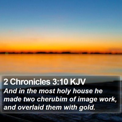 2 Chronicles 3:10 KJV Bible Verse Image