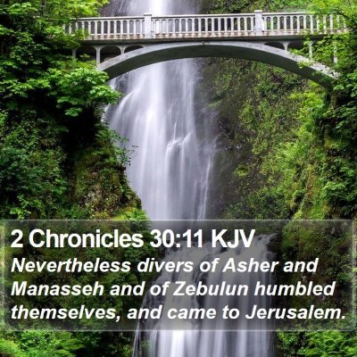 2 Chronicles 30:11 KJV Bible Verse Image