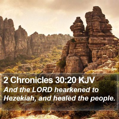 2 Chronicles 30:20 KJV Bible Verse Image