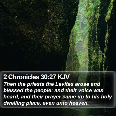 2 Chronicles 30:27 KJV Bible Verse Image