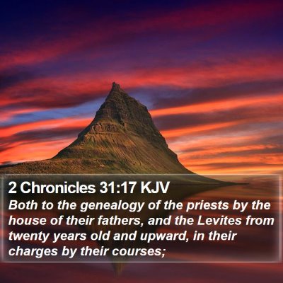 2 Chronicles 31:17 KJV Bible Verse Image