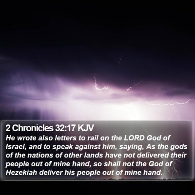 2 Chronicles 32:17 KJV Bible Verse Image