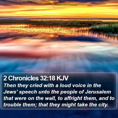 2 Chronicles 32:18 KJV Bible Verse Image