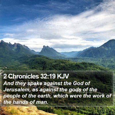 2 Chronicles 32:19 KJV Bible Verse Image
