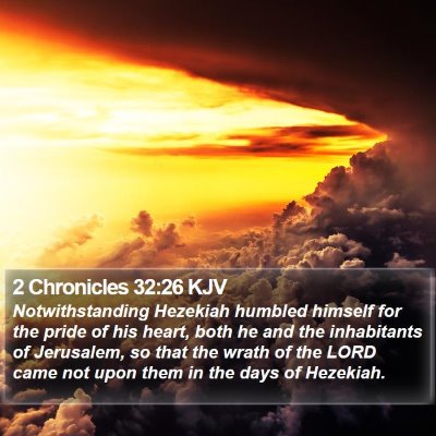 2 Chronicles 32:26 KJV Bible Verse Image