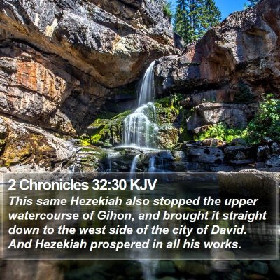 2 Chronicles 32:30 KJV Bible Verse Image
