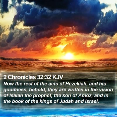 2 Chronicles 32:32 KJV Bible Verse Image
