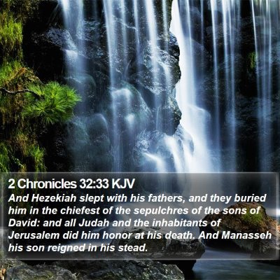 2 Chronicles 32:33 KJV Bible Verse Image