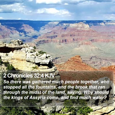 2 Chronicles 32:4 KJV Bible Verse Image
