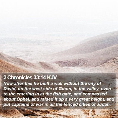 2 Chronicles 33:14 KJV Bible Verse Image