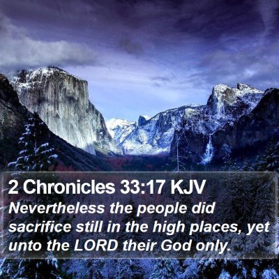 2 Chronicles 33:17 KJV Bible Verse Image