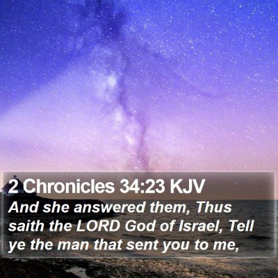 2 Chronicles 34:23 KJV Bible Verse Image