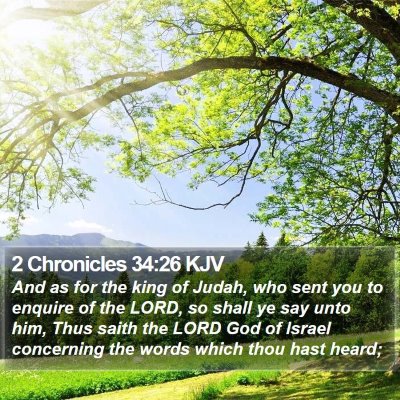 2 Chronicles 34:26 KJV Bible Verse Image