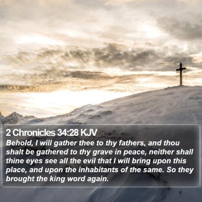 2 Chronicles 34:28 KJV Bible Verse Image