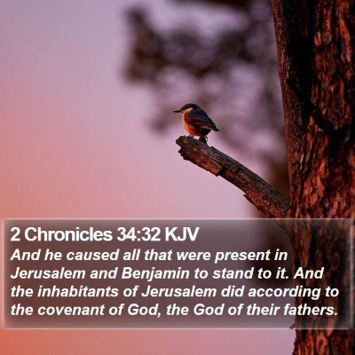 2 Chronicles 34:32 KJV Bible Verse Image