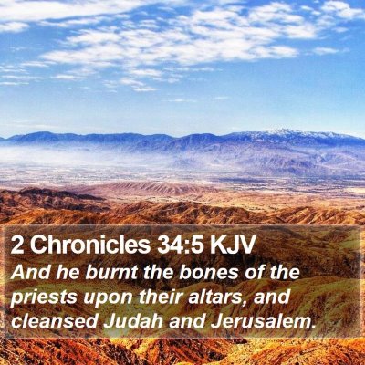 2 Chronicles 34:5 KJV Bible Verse Image