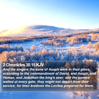 2 Chronicles 35:15 KJV Bible Verse Image