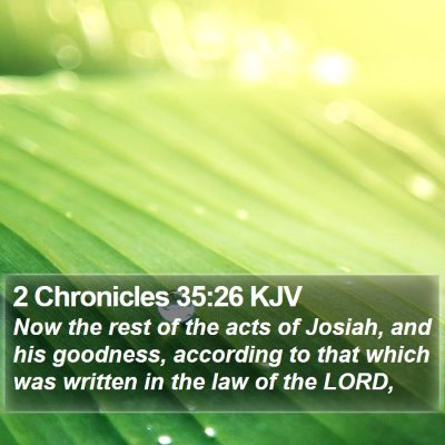 2 Chronicles 35:26 KJV Bible Verse Image