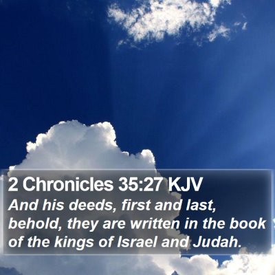 2 Chronicles 35:27 KJV Bible Verse Image