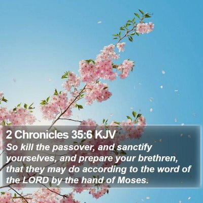 2 Chronicles 35:6 KJV Bible Verse Image