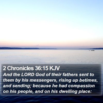 2 Chronicles 36:15 KJV Bible Verse Image