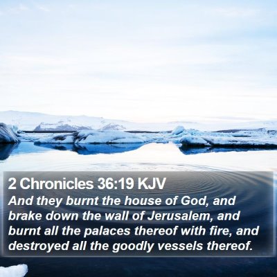 2 Chronicles 36:19 KJV Bible Verse Image