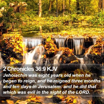 2 Chronicles 36:9 KJV Bible Verse Image