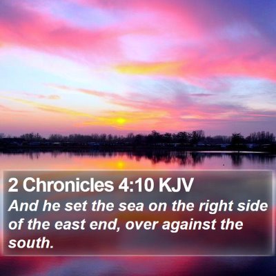 2 Chronicles 4:10 KJV Bible Verse Image
