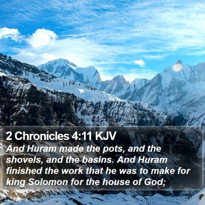 2 Chronicles 4:11 KJV Bible Verse Image