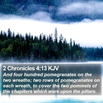 2 Chronicles 4:13 KJV Bible Verse Image