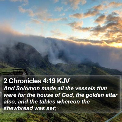 2 Chronicles 4:19 KJV Bible Verse Image