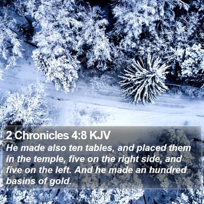 2 Chronicles 4:8 KJV Bible Verse Image