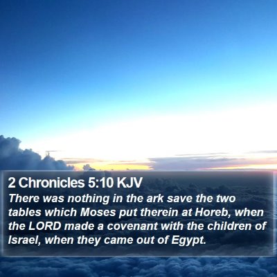 2 Chronicles 5:10 KJV Bible Verse Image