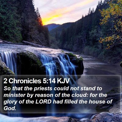 2 Chronicles 5:14 KJV Bible Verse Image