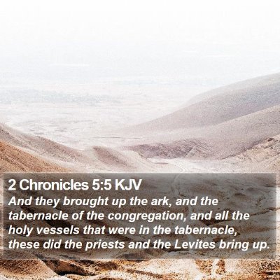 2 Chronicles 5:5 KJV Bible Verse Image