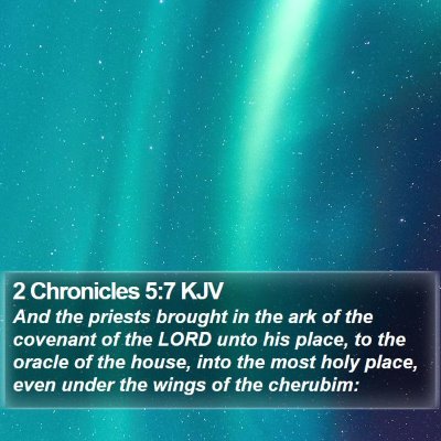 2 Chronicles 5:7 KJV Bible Verse Image