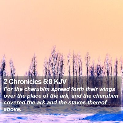 2 Chronicles 5:8 KJV Bible Verse Image