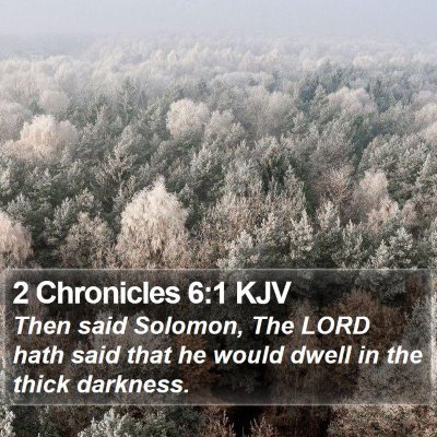 2 Chronicles 6:1 KJV Bible Verse Image