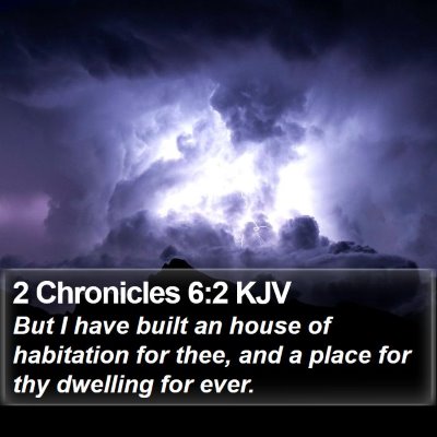 2 Chronicles 6:2 KJV Bible Verse Image